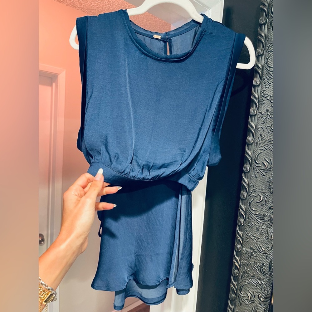 Free People Remi two-piece skirt set in Dark Blue size XS/S
